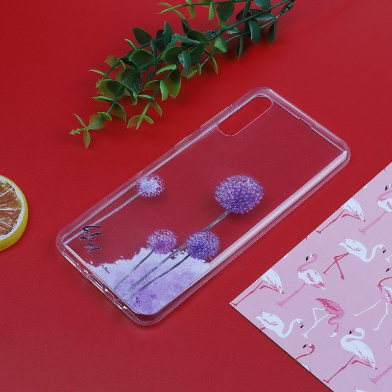 Skal För Samsung Galaxy A50 Genomskinliga Maskrosor