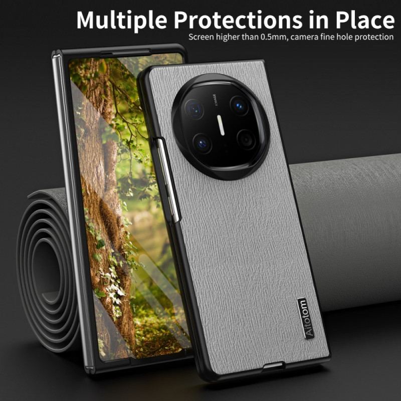 Skal Huawei Mate X6 Telefonfodral Trästruktur