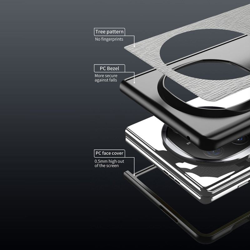 Skal Huawei Mate X6 Telefonfodral Trästruktur