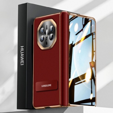 Skal Huawei Mate X6 Texturerat Konstläder Med Skärmskydd