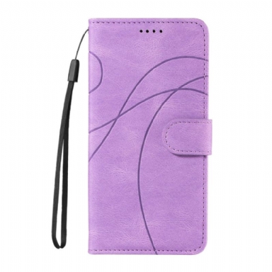 Läderskal Fodral Realme 14t 5g Rippling