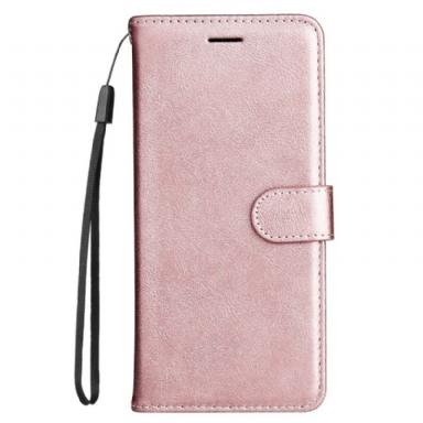 Fodral För Xiaomi Redmi Note 14 5g Konstläder Med Rem