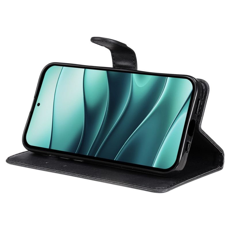 Fodral För Xiaomi Redmi Note 14 5g Konstläder Med Rem