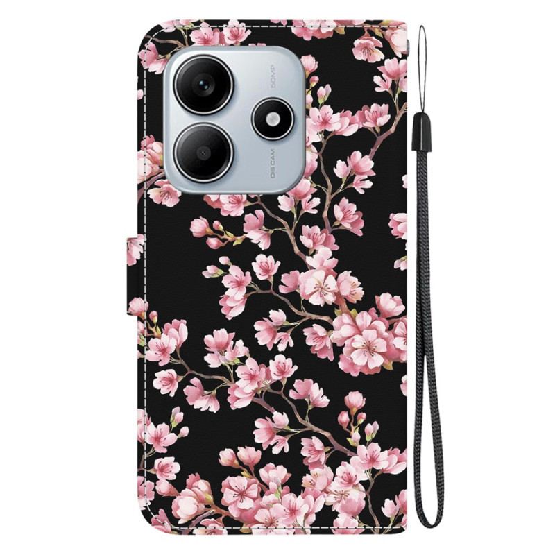 Fodral Xiaomi Redmi Note 14 5g Plommonblommor
