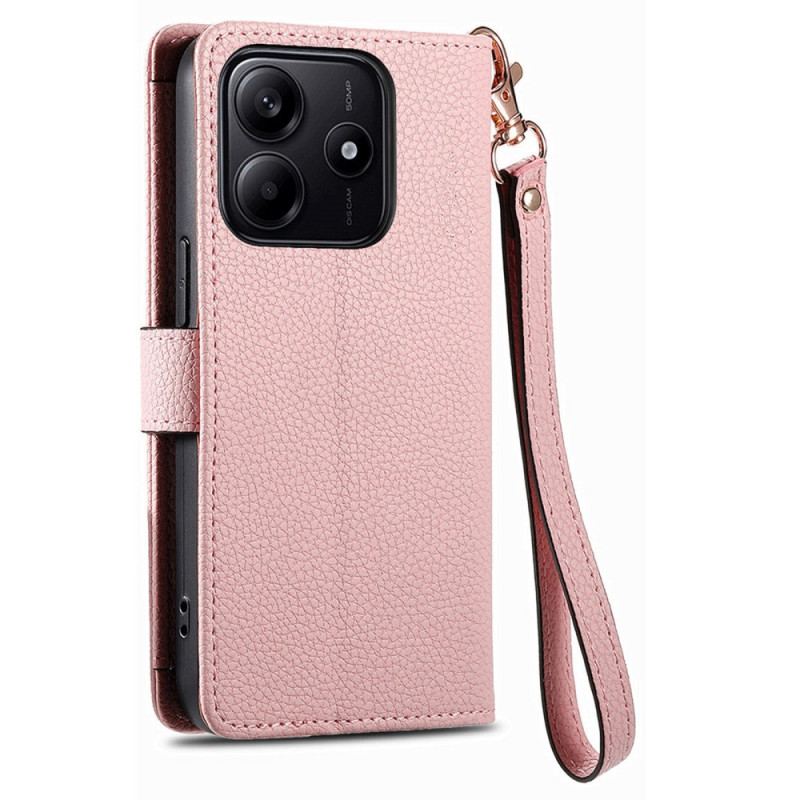 Fodral Xiaomi Redmi Note 14 5g Rfid Med Plånbok Och Rfid-dragkedja