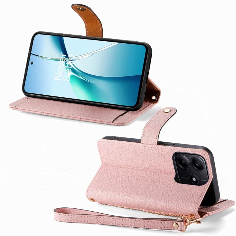 Fodral Xiaomi Redmi Note 14 5g Rfid Med Plånbok Och Rfid-dragkedja