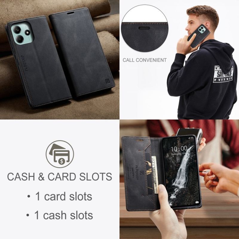 Folio-fodral För Xiaomi Redmi Note 14 5g Denimtyg