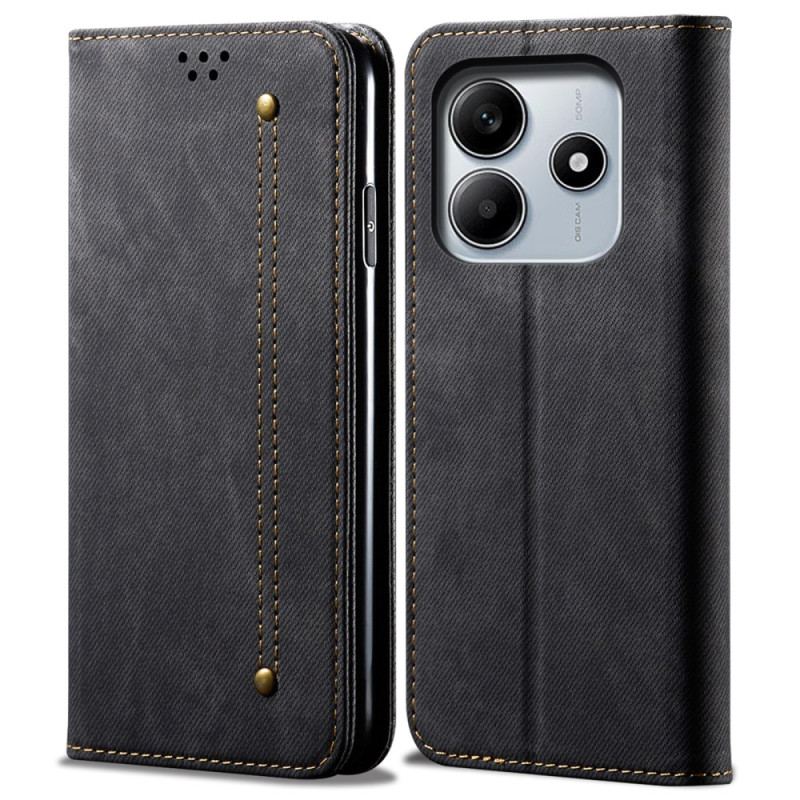 Folio-fodral Xiaomi Redmi Note 14 5g Denimtyg
