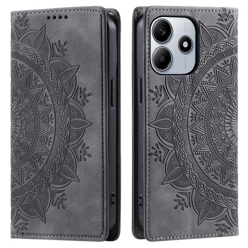 Folio-fodral Xiaomi Redmi Note 14 5g Mandala I Mockaeffekt