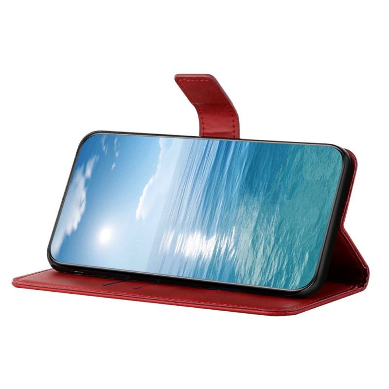 Läderfodral Xiaomi Redmi Note 14 5g Telefonfodral Idewei-linjer