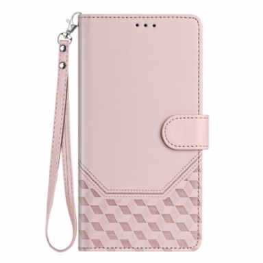 Läderfodral Xiaomi Redmi Note 14 5g Telefonfodral Rfid-funktionellt Honungskakemönster