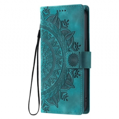 Läderskal Fodral Xiaomi Redmi Note 14 5g Mandala-mockaeffekt