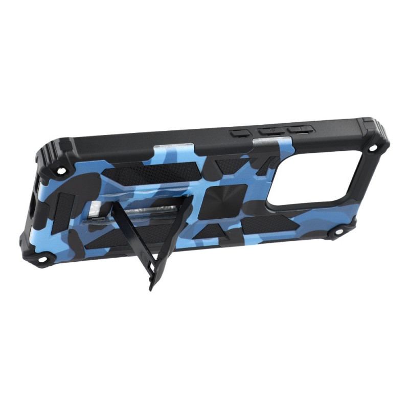 Skal För Xiaomi Redmi Note 14 5g Robust Med Integrerat Stativ Kamouflage