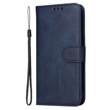 Fodral För Oppo Reno 13f 4g / 5g / 13 Fs 5g Enkelt Konstläder Med Rem