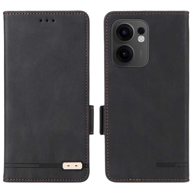 Läderskal Fodral Oppo Reno 13f 4g / 5g / 13 Fs 5g Retrodesign