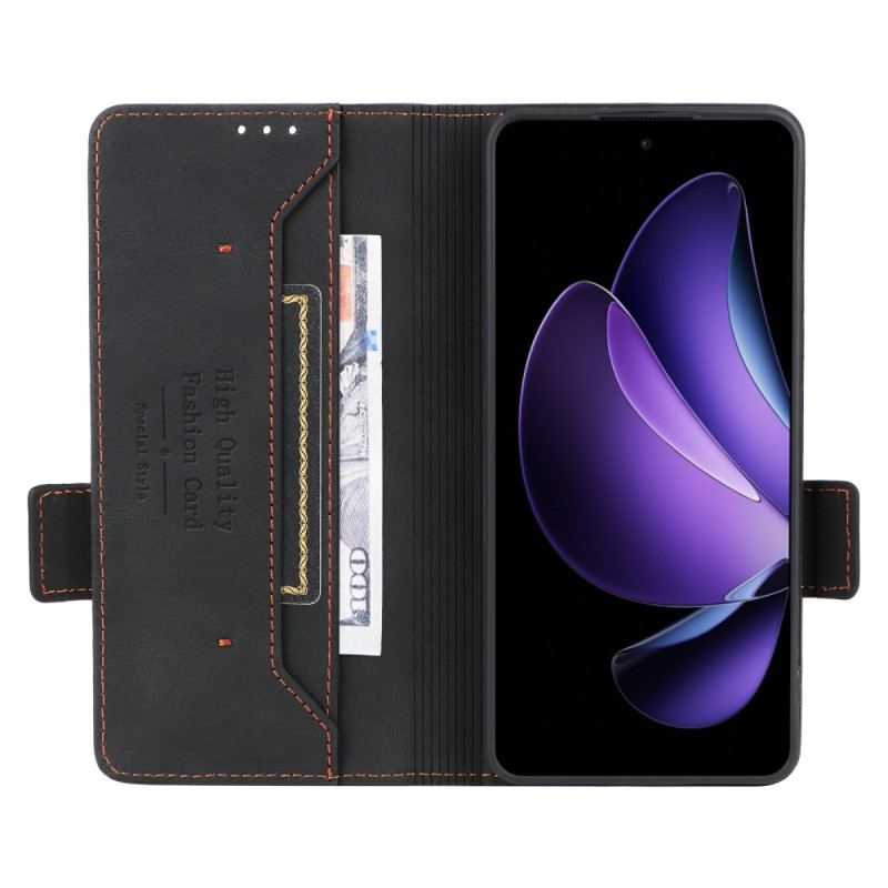 Läderskal Fodral Oppo Reno 13f 4g / 5g / 13 Fs 5g Retrodesign