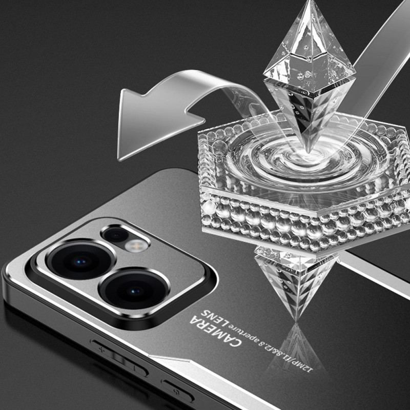 Skal Oppo Reno 13f 4g / 5g / 13 Fs 5g Telefonfodral Metalleffekt