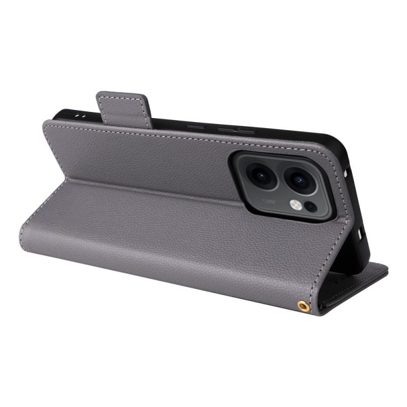 Skyddsfodral Oppo Reno 13f 4g / 5g / 13 Fs 5g Retro Rem I Litchikonstläder