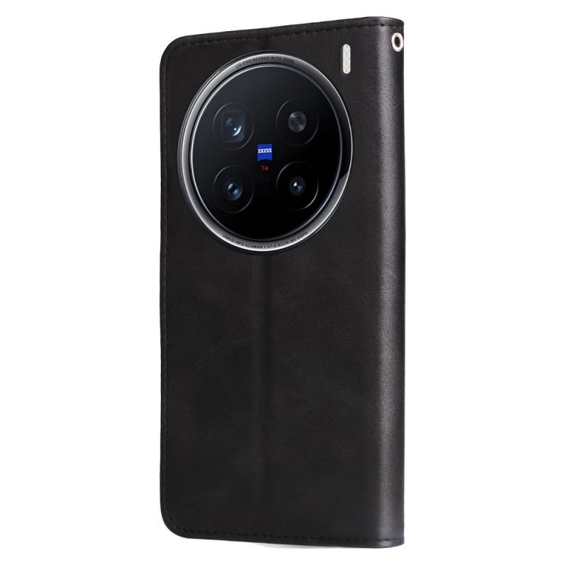 Fodral Vivo X200 Pro Plånbok Med Dragkedja