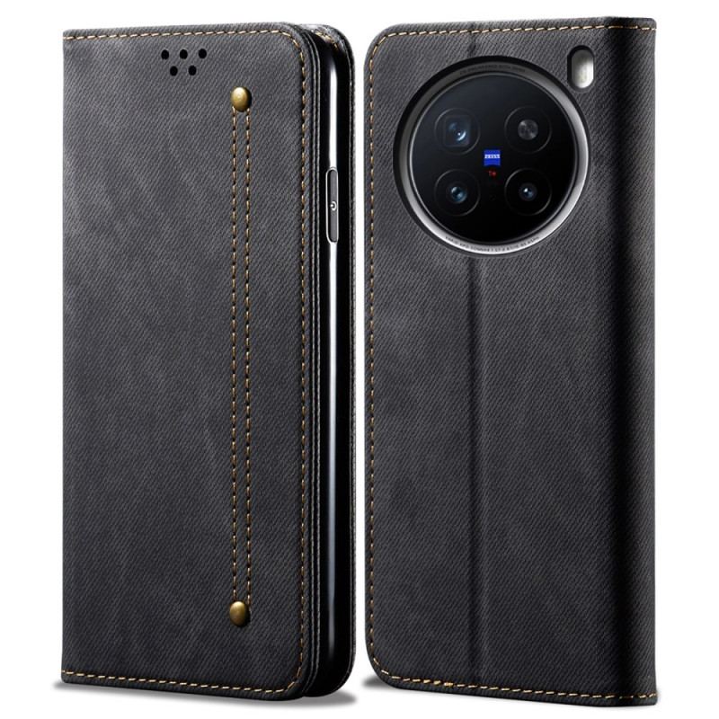 Folio-fodral Vivo X200 Pro Denimstruktur