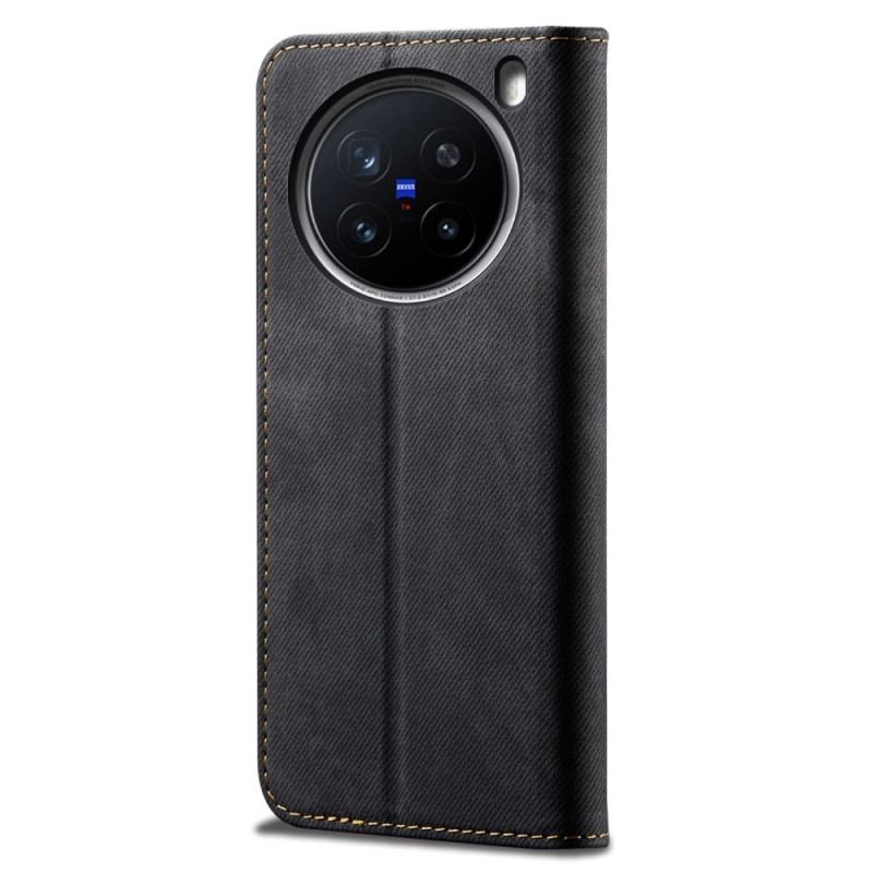 Folio-fodral Vivo X200 Pro Denimstruktur