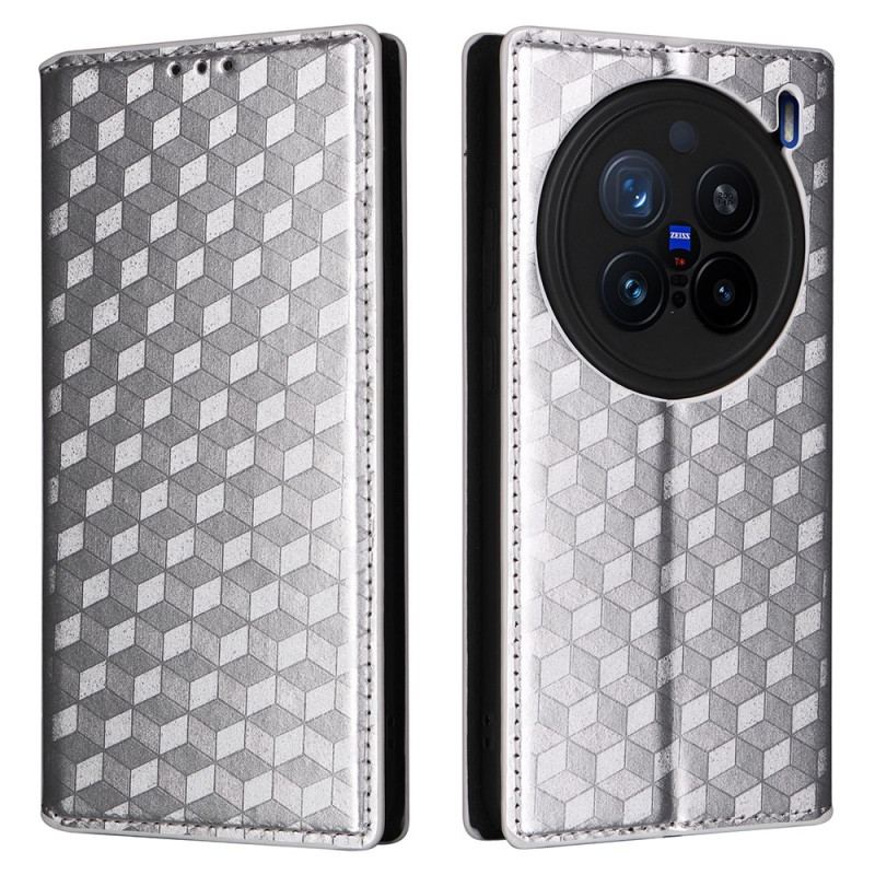 Folio-fodral Vivo X200 Pro Telefonfodral Diamantmönster