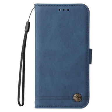 Läderfodral Vivo X200 Pro Telefonfodral Dekorativt Nit Med Mockaeffekt