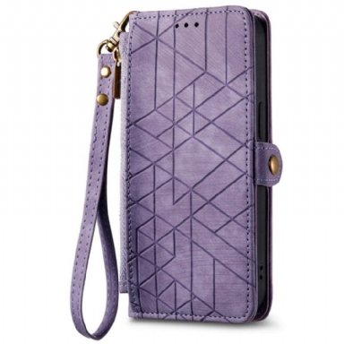 Fodral För Poco C85 Geometrisk Plånbok