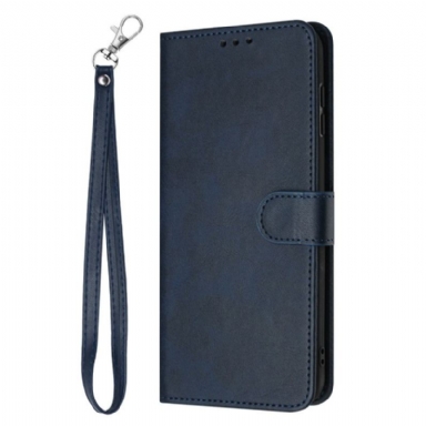 Fodral För Poco C85 Lädereffekt Med Rem