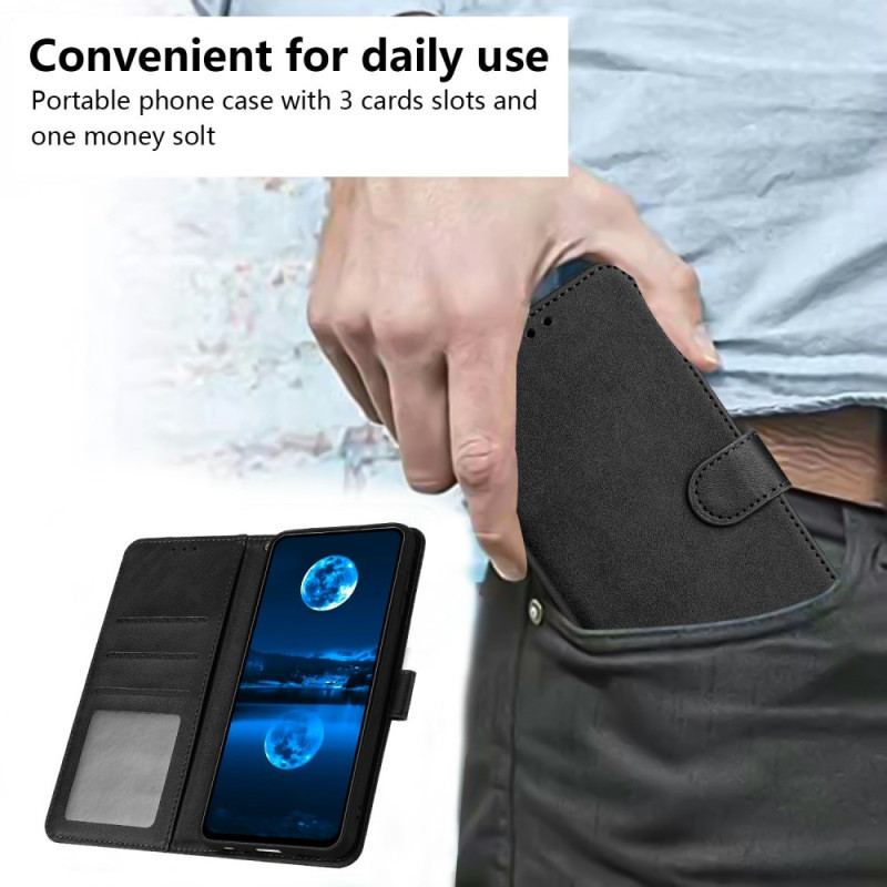 Fodral För Poco C85 Lädereffekt Med Rem