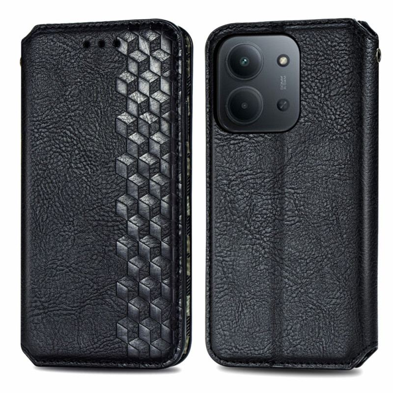 Folio-fodral För Poco C85 Mockaeffekt