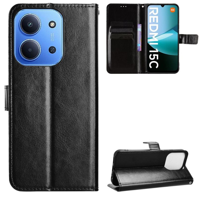 Läderfodral Poco C85 Telefonfodral Flashigt Konstläder