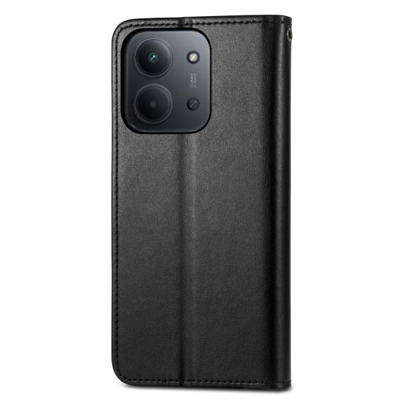 Läderfodral Poco C85 Telefonfodral Vintagespänne