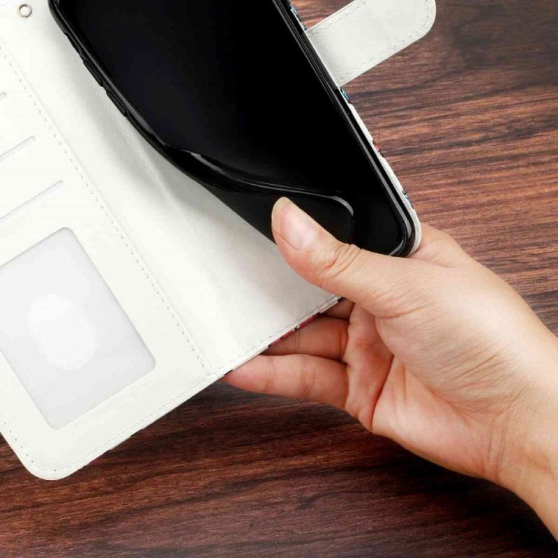 Läderskal Fodral Poco C85 Leopard