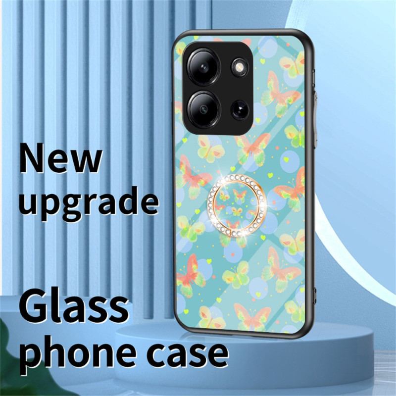 Skal För Poco C85 Fjäril I Härdat Glas