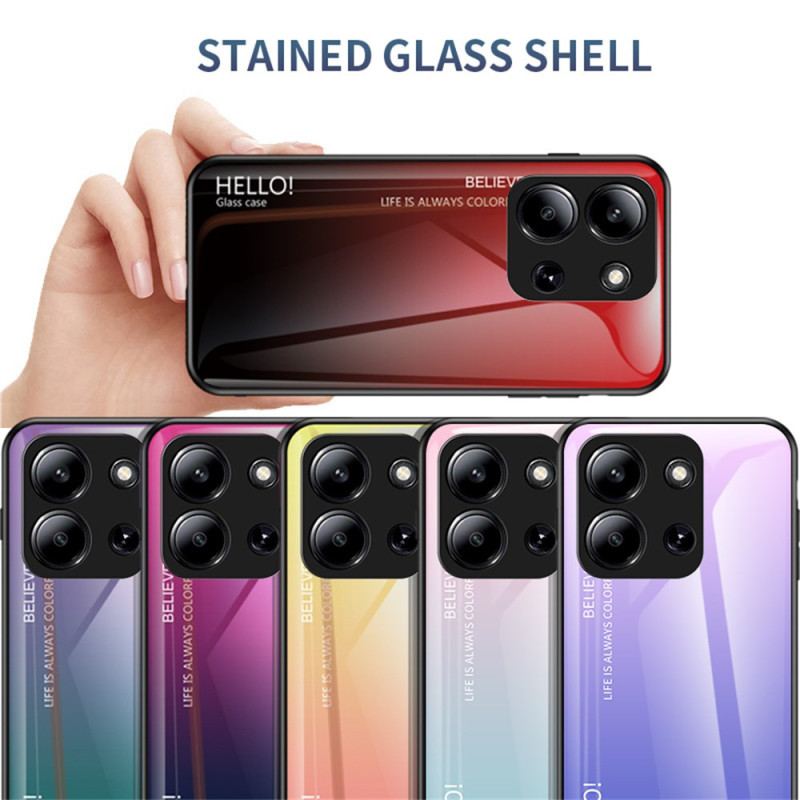 Skal Poco C85 Telefonfodral Härdat Glas Hello