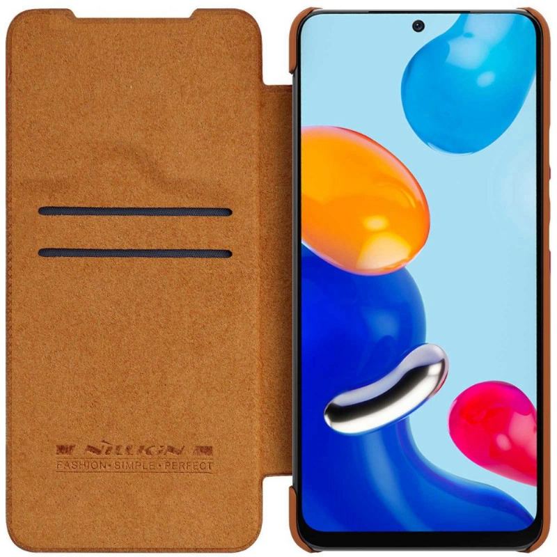 Läderfodral För Xiaomi Redmi Note 11 / Note 11S Lädereffekt I Qin-serien