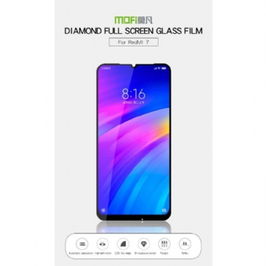 Xiaomi Redmi 7 - Skärmskydd Av Härdat Glas I Full Storlek - Svart
