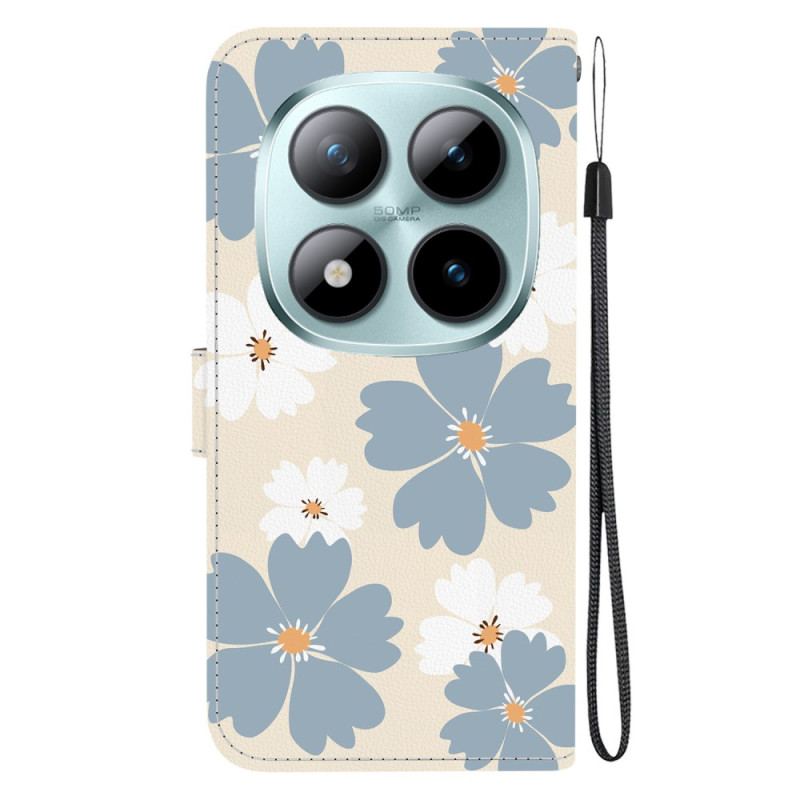 Fodral För Xiaomi Redmi Note 15 Pro 5g Blå Prästkragar