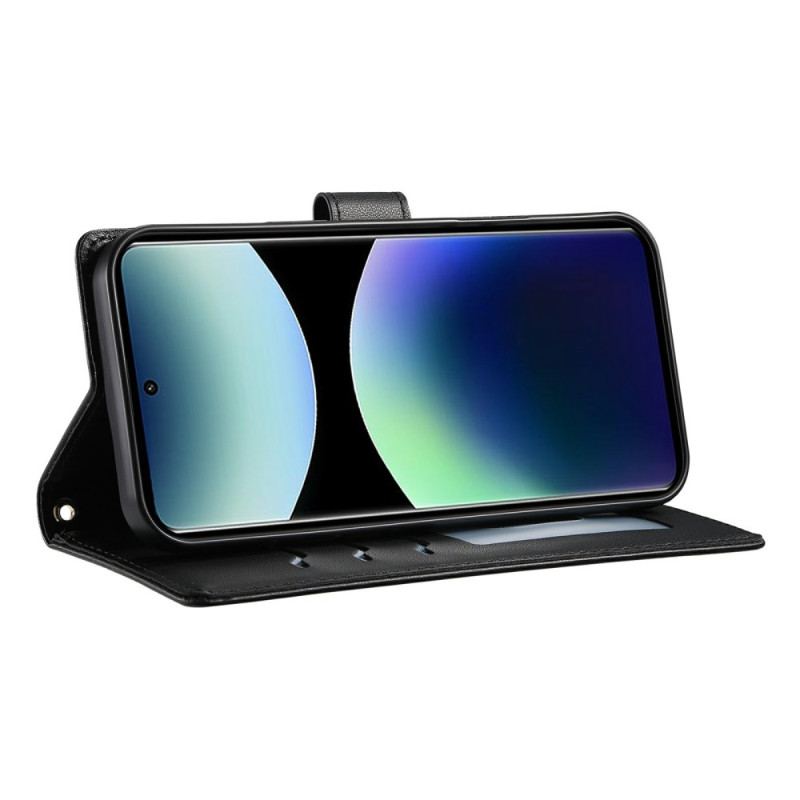 Fodral För Xiaomi Redmi Note 15 Pro 5g Quiltad Med Remmar