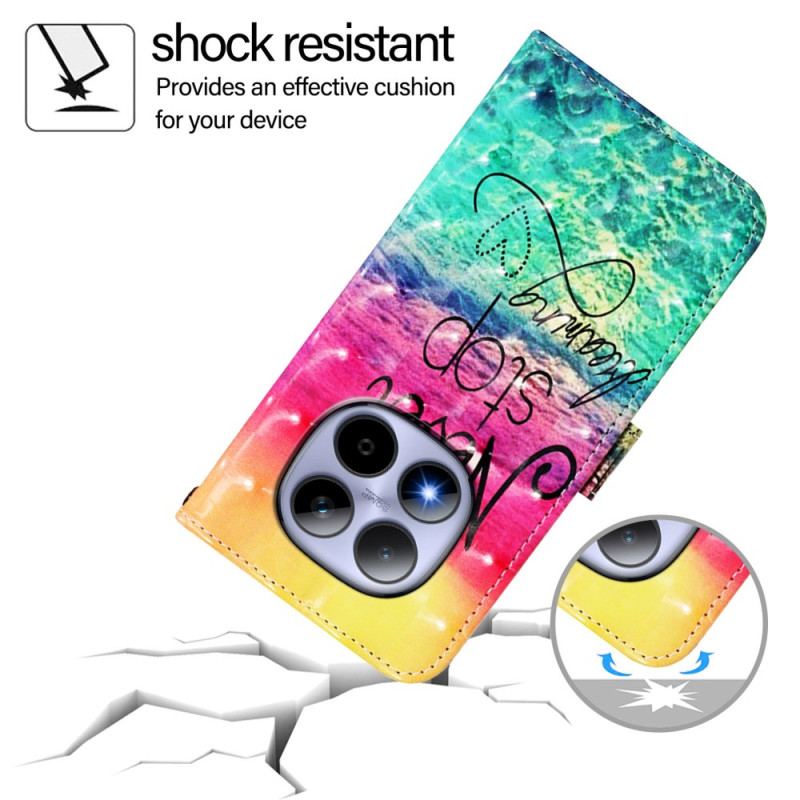 Fodral För Xiaomi Redmi Note 15 Pro 5g Sluta Aldrig Drömma