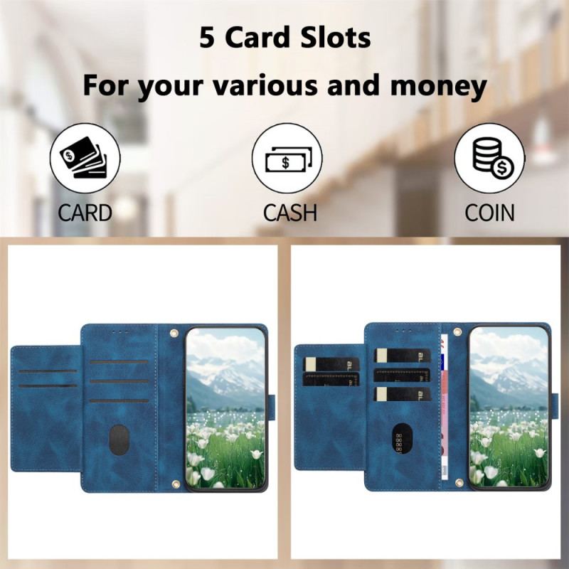 Fodral Xiaomi Redmi Note 15 Pro 5g Plånbok Med 5 Kortplatser