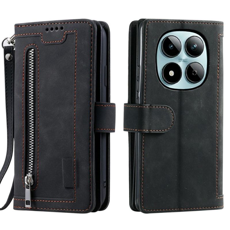 Fodral Xiaomi Redmi Note 15 Pro 5g Plånbok Med 9 Kortfacken