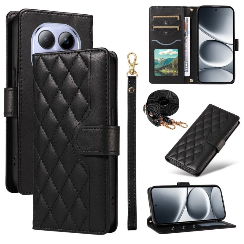 Fodral Xiaomi Redmi Note 15 Pro 5g Quiltad Med Remmar