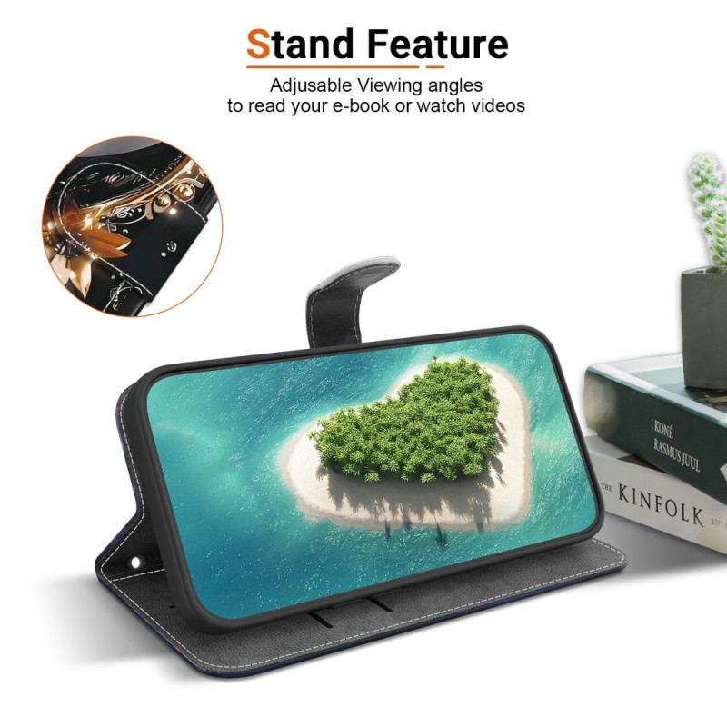 Fodral Xiaomi Redmi Note 15 Pro 5g Svart Och Guld Hjärta