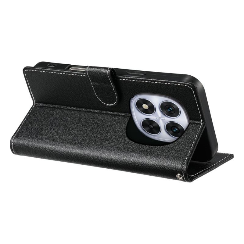 Läderfodral Xiaomi Redmi Note 15 Pro 5g Telefonfodral Enfärgat Konstläder