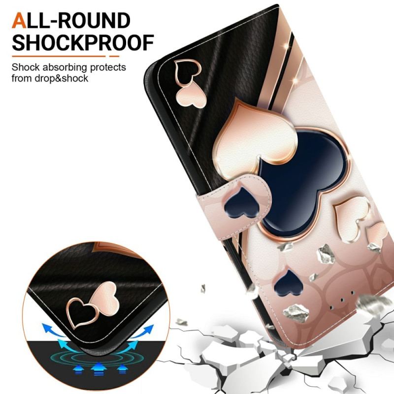 Läderfodral Xiaomi Redmi Note 15 Pro 5g Telefonfodral Kärleksmönster