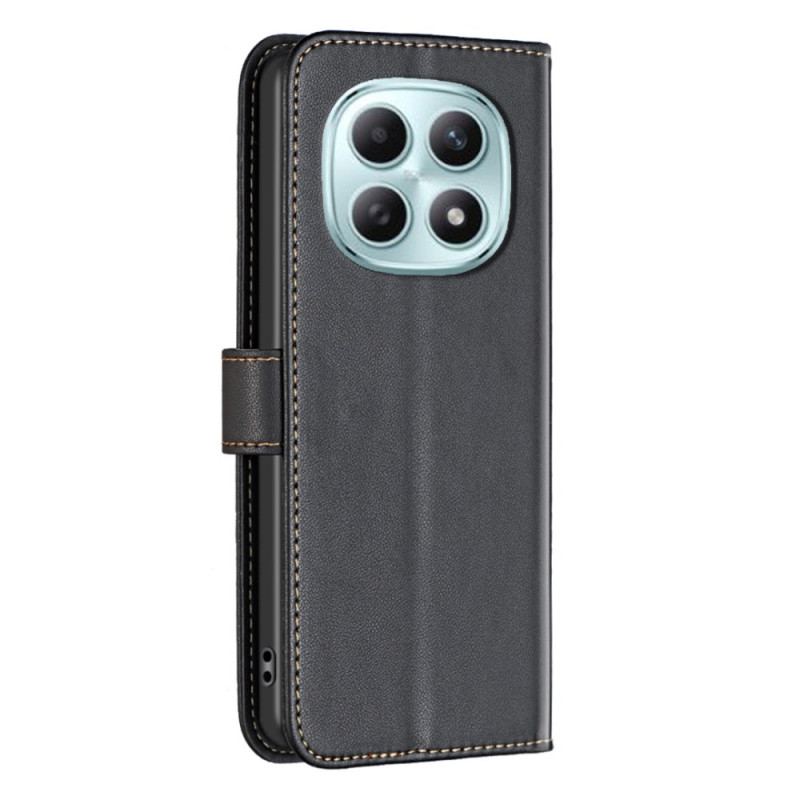 Läderfodral Xiaomi Redmi Note 15 Pro 5g Telefonfodral Klassisk Binfen-färg