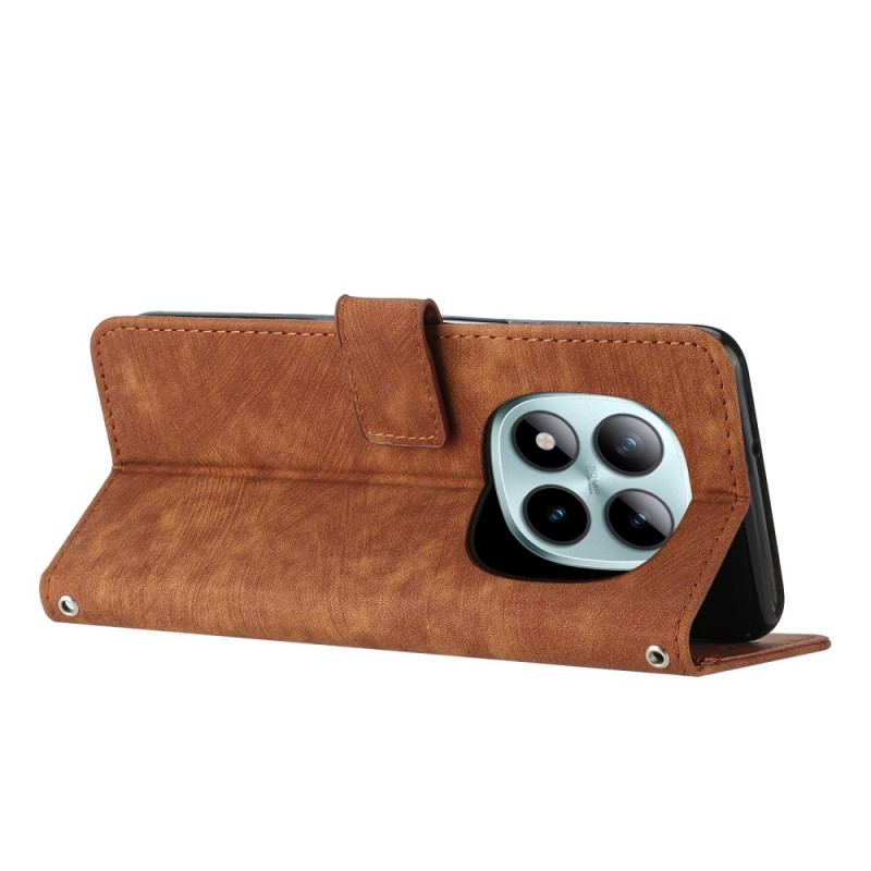 Läderfodral Xiaomi Redmi Note 15 Pro 5g Telefonfodral Retrodesign