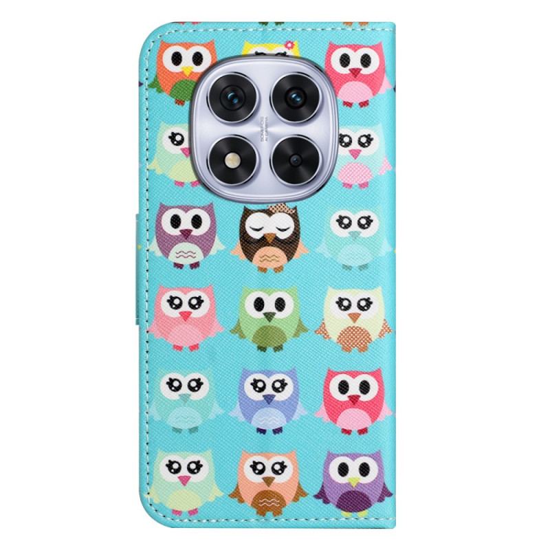 Läderfodral Xiaomi Redmi Note 15 Pro 5g Telefonfodral Ugglor